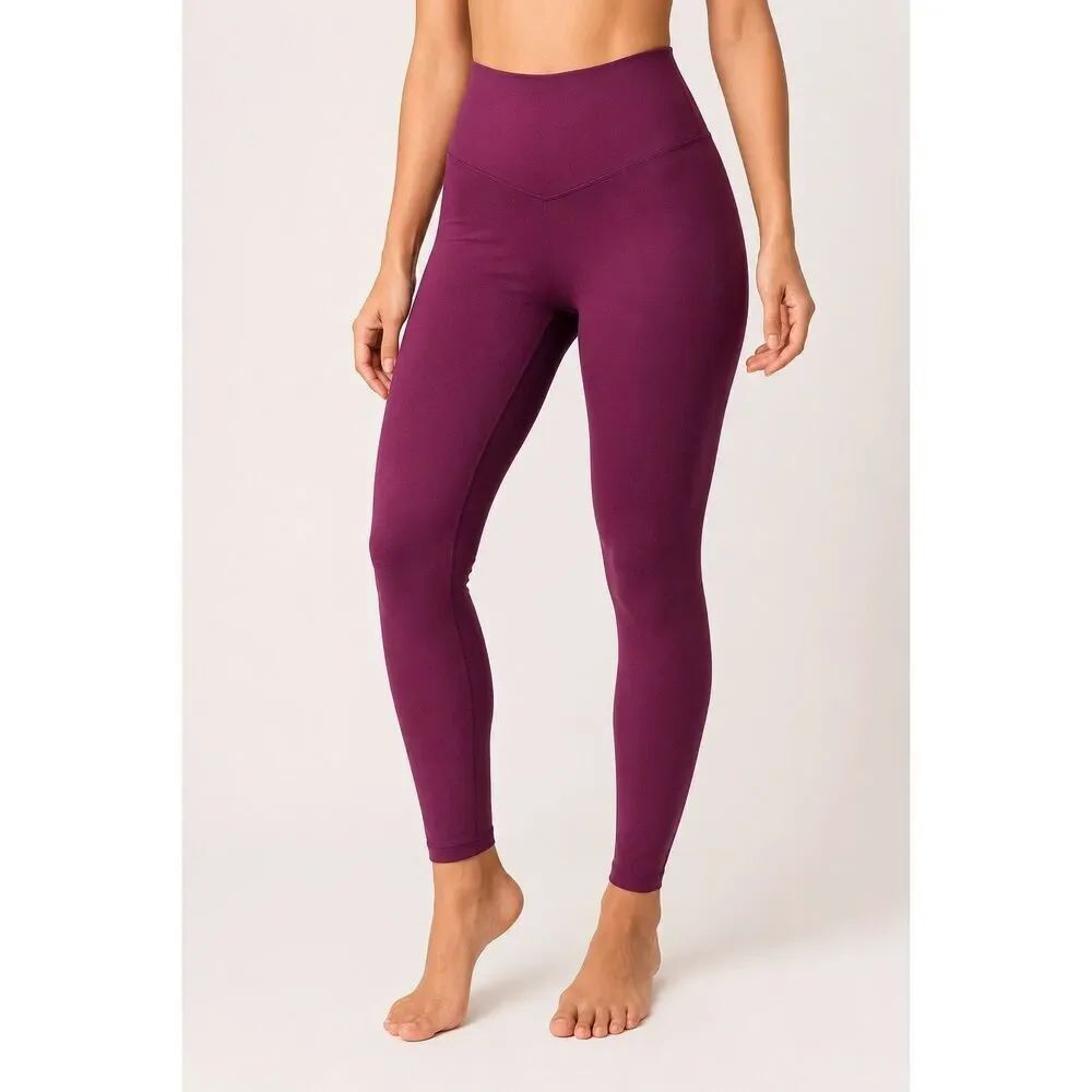 P’TULA Purple High Rise Leggings XXL Sculpt Workout Activewear